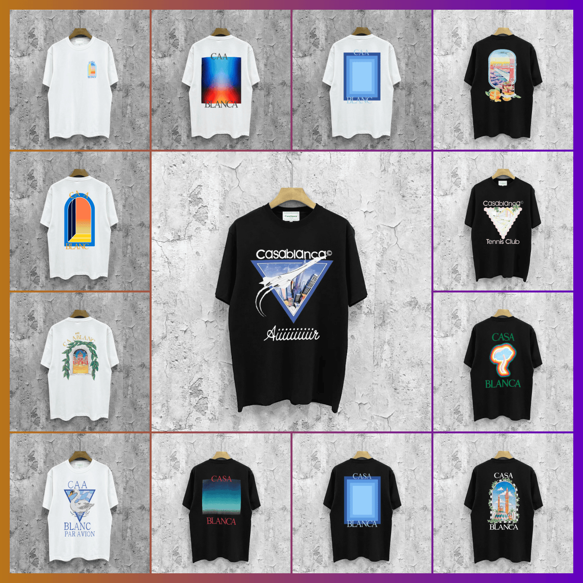 designer mens shirts women t shirts high quality Casas Blancas fashion clothing embroidery letter business short sleeve calssic tshirt skateboard casual tops tees