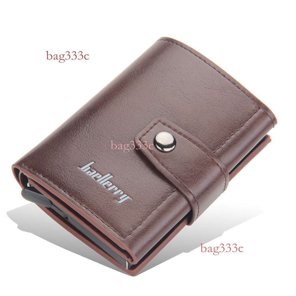 New Arrivals Men's Holder European And American Automatic Pop-Up Clip New Metal Aluminum Shell RFID Card Case MASA