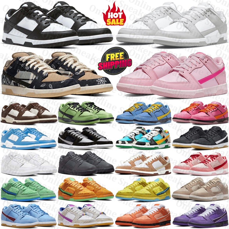 free shipping designer sneakers sb Running Shoes dunckes travisscot trainers pink travis dunkssb mens dunklows womens duncs low chaussure dunsk