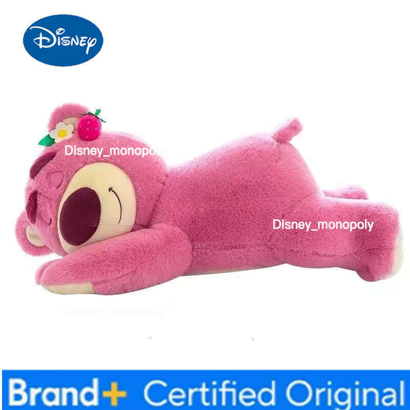 Disney Toy Story Lotso Cute Bear Strawberry Sofa Plush Pillow Stuffed Toys Children Girls Friends Festivals Birthday Gift Plushie H260126