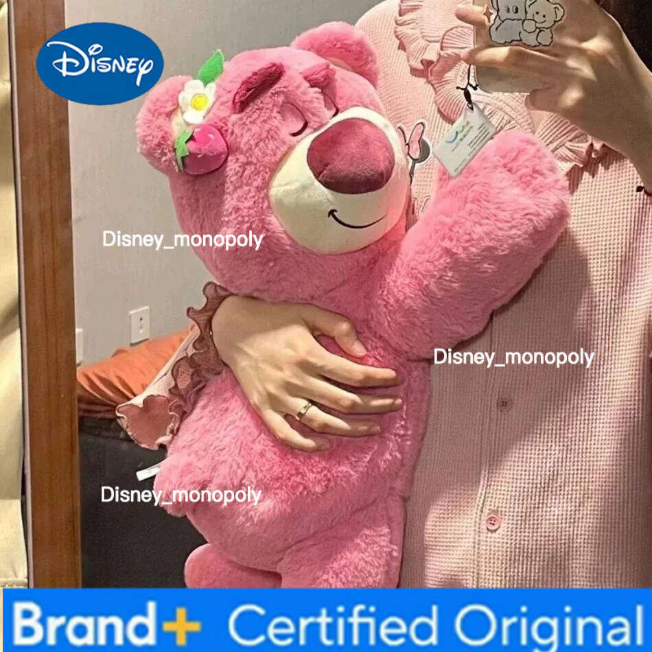 Disney ** Toy Story Lotso Cute Bear Strawberry Sofa Plush Pillow Stuffed Toys Children Girls Friends Festivals Birthday Gift H2601261
