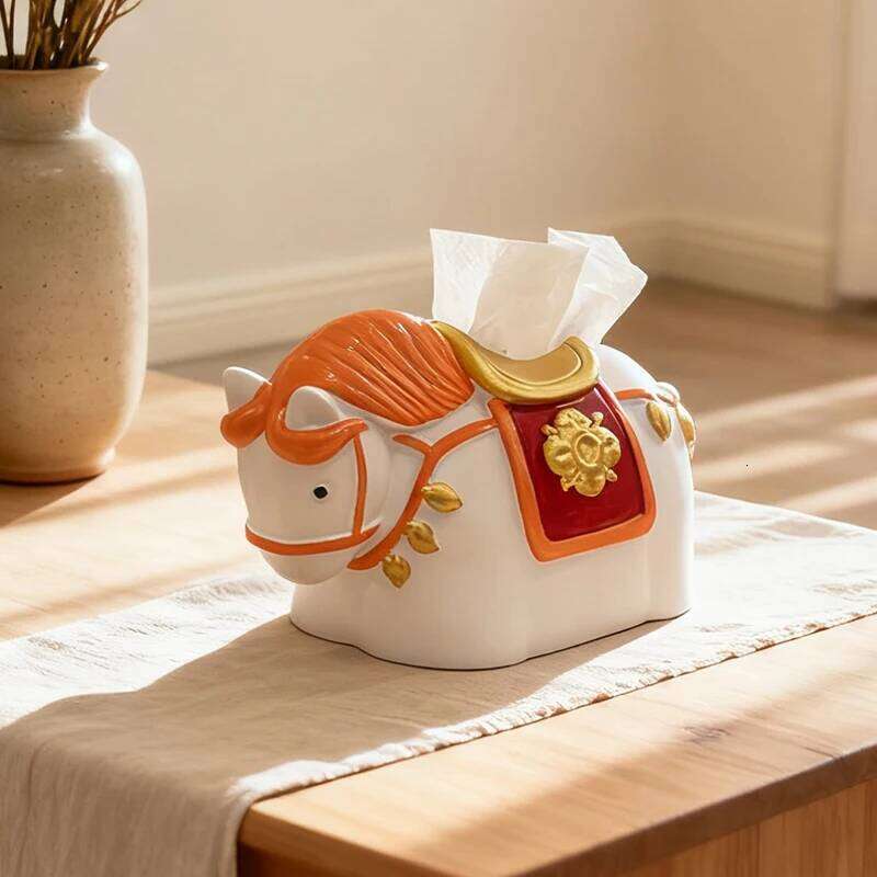 Horse Home Creative Living Room Decoration Ornament Tissue Box Kitchen And Bathroom Storage Supplies