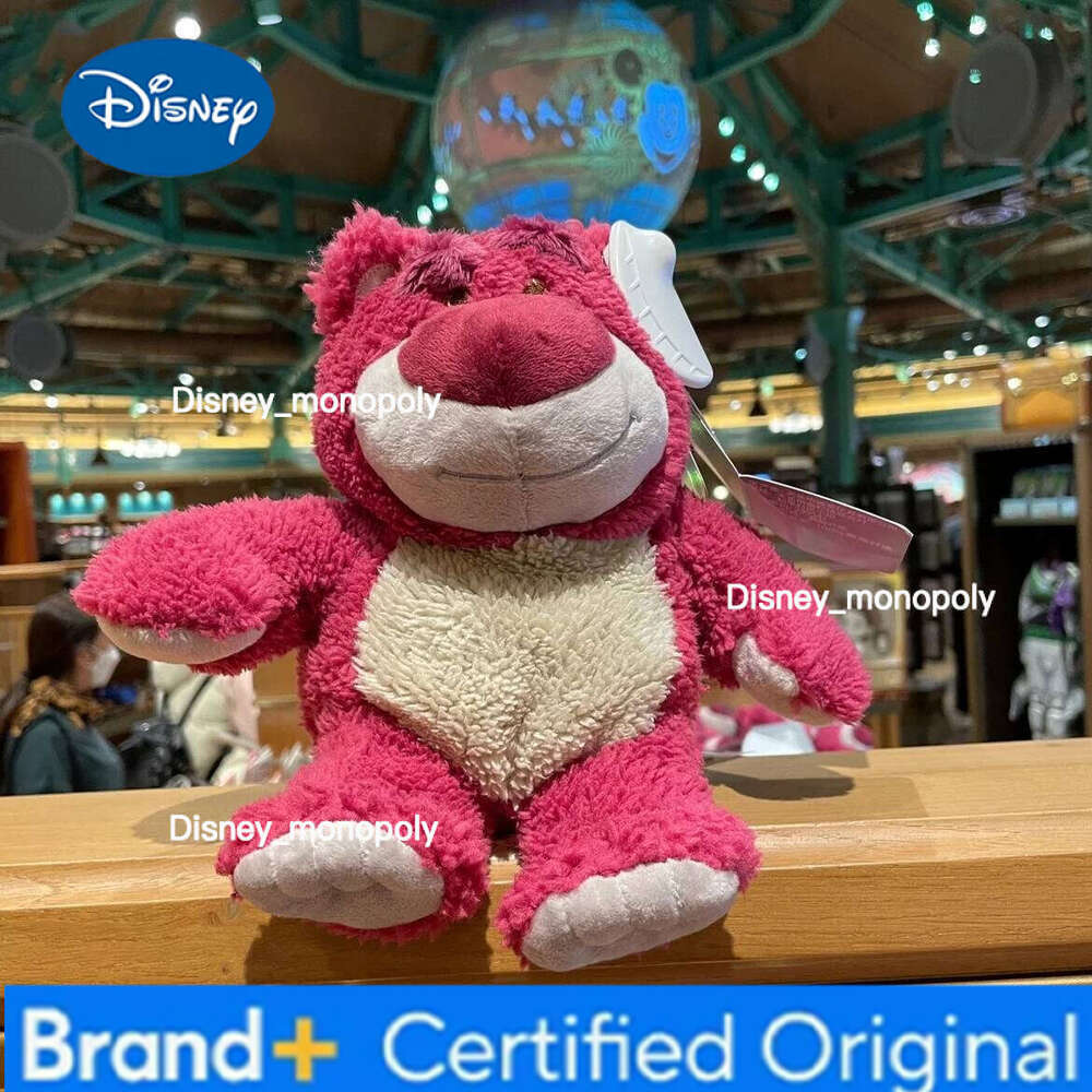 Disney Shanghai land Winnie the Pooh Strawberry Bear Stitch Sound-Activated Movable Plush Doll Toy Gift and Souvenir H260126