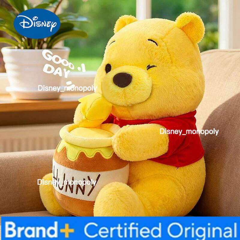 Disney 32-90cm Winnie The Pooh Plush Toys Cute Large Cartoon Plushie Anime Birthday Pillow Doll Stuffed Gift for Kids Xmas H260126