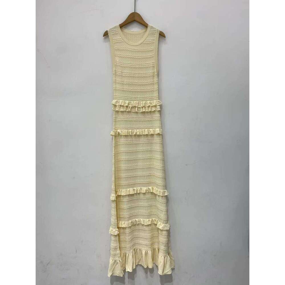 French elegant 2026 spring/summer new lace slim fit cardigan jacket+pleated sleeveless knitted dress for women