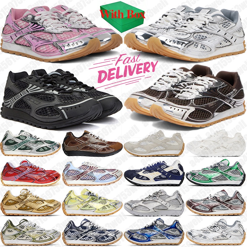 with box designer orbit sneakers botegashoes shoes for women mens trainers Sliver White Triple Black Pink Navy chaussure luxurys platform sneaker casual walking