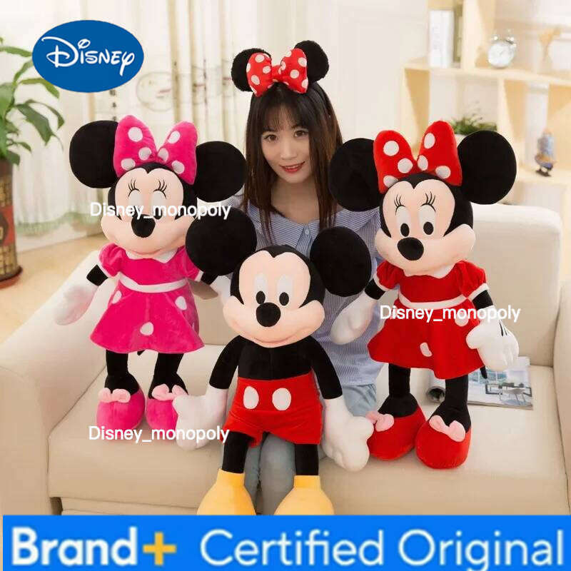 Disney Mouse Plush Dolls Animal Stuffed Toys Birthday gift Christmas Gift for Kids Cute Mickey Minnie Presents H260126