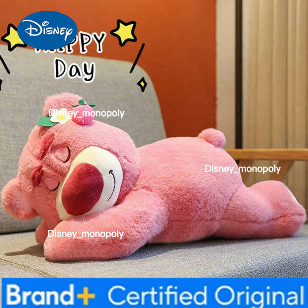Disney Toy Story Lotso Cute Bear Strawberry Sofa Plush Pillow Stuffed Toys Children Girls Friends Festivals Birthday Gift H26012611