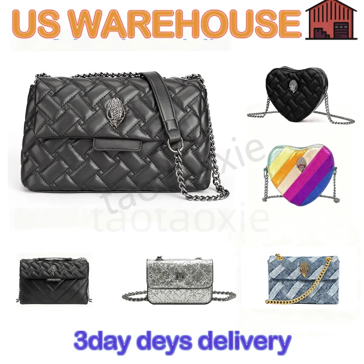 2026 kurt gegier bag mini purse elegant shoulder bag eagle head designer women bag evening party bag geiger crossbody designer bag chains handbags kurt giegar bag