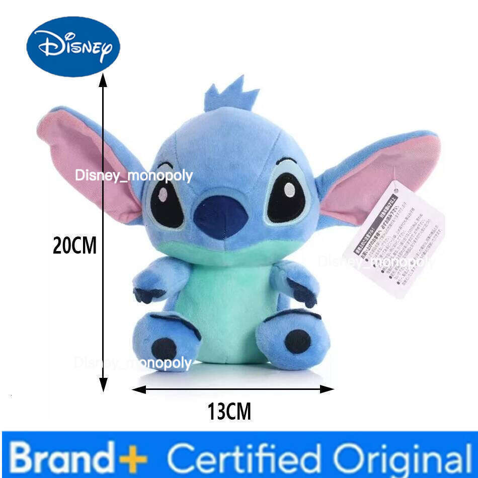 Disney 20cm Plush Stitch Baby Movie Cartoon Model Doll Children Action Figures Stuffed Toys Pendant Gifts for Kids H260126