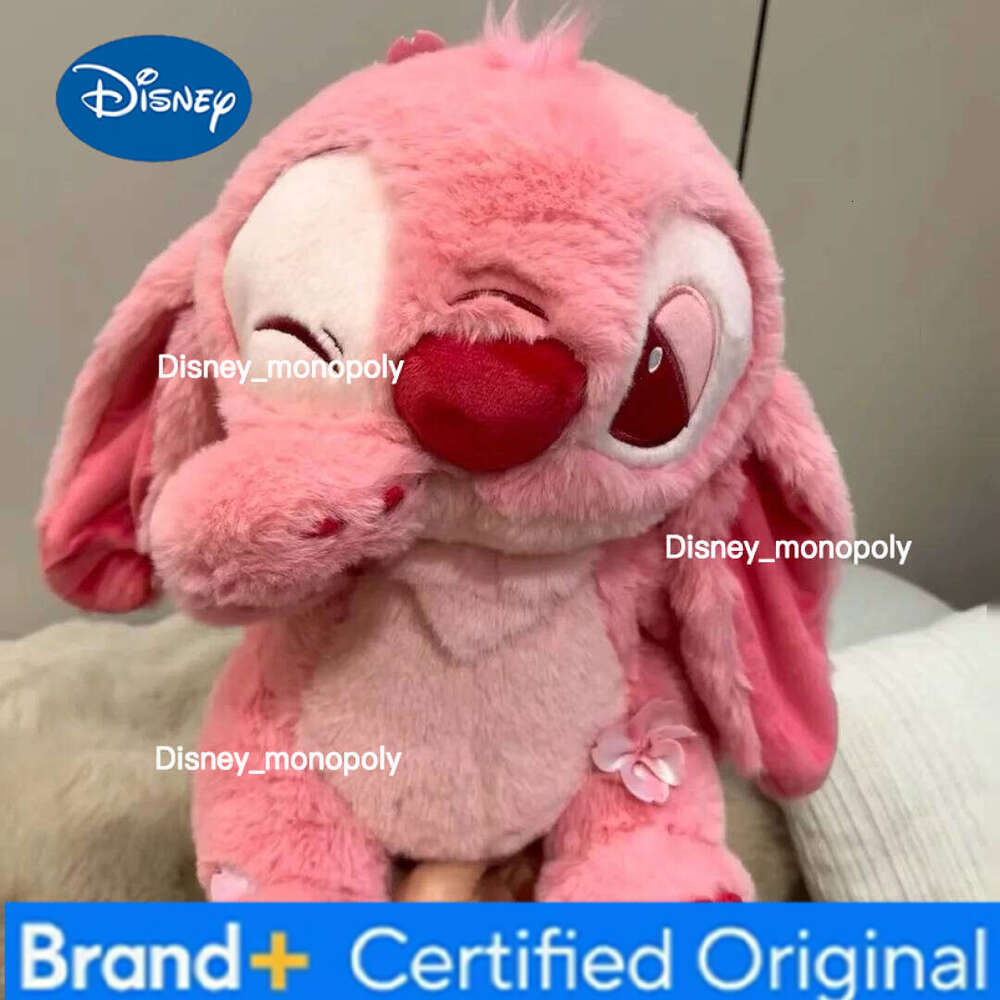 Disney Cartoon Pink Stitch Plush Toy Doll Sakura Story Series Gift For Girlfriend Soft Stuffed Animal Collectible Toys H260126