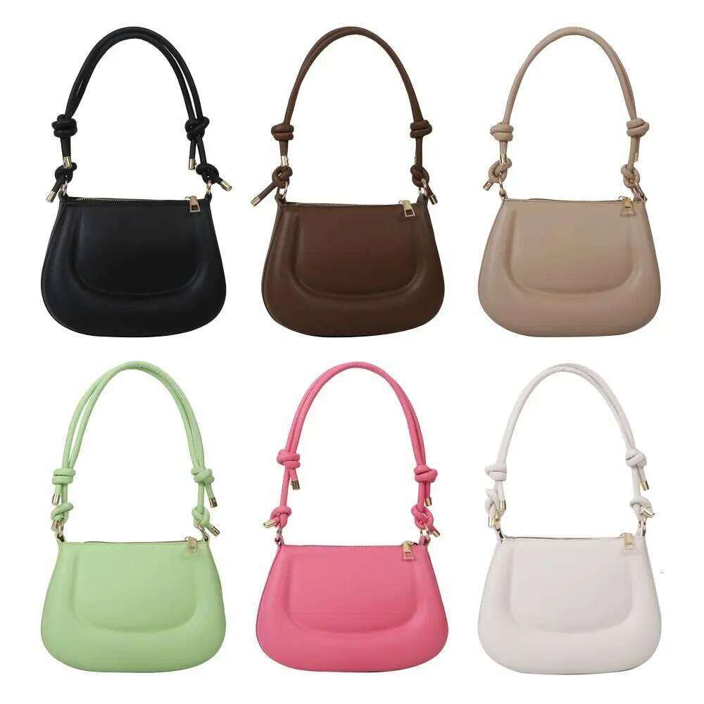 Girls Simple Solid Color Shoulder Messenger Crossbody Bags Underarm Bag XJ260125