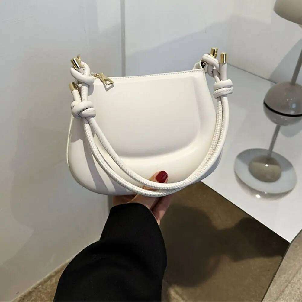 Girls Simple Solid Color Shoulder Messenger Crossbody Bags Underarm Bag XJ260125