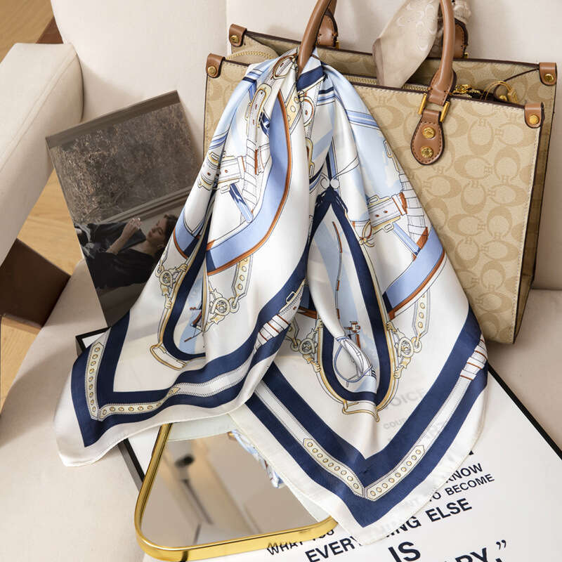 70cm Lijin Woven Square Small Silk For Women 2025 New Summer Versatile Professional Fashion Scarf