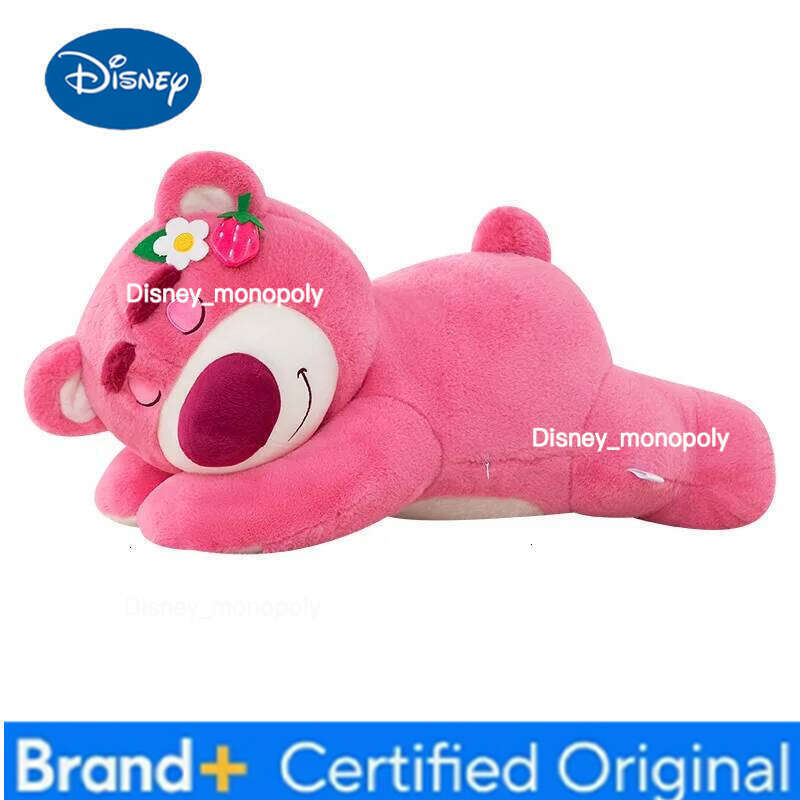 Disney Large Lotso Plush Toy Big Size Pink Long Pillow for Girls Bed Cuddly Sleep Companion Valentine's Day Gift Stuffed H260126