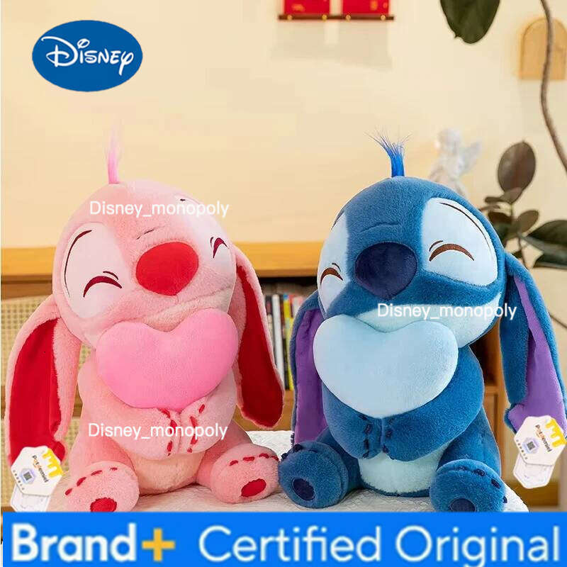 Disney Big Size Lilo & Stitch Doll Scrump Cartoon Pink Angel Plush Toy Cute Anime Soft Stuffed Kawaii Children'S Birthday Gift H260126