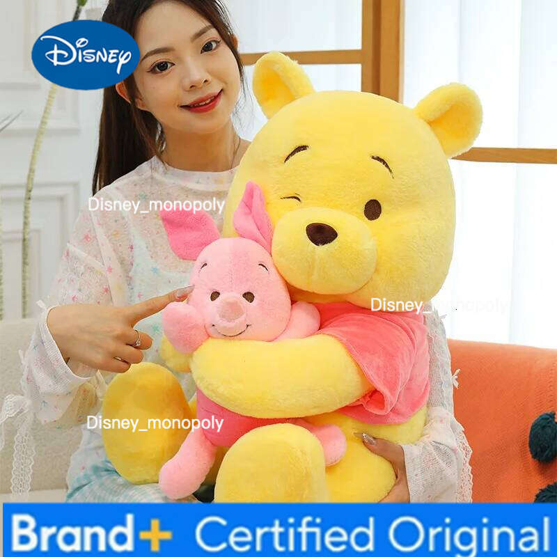Disney Hotsale 35/75cm Winnie The Pooh Plush Toy Cute Little Bear Vivi Doll Friend Birthday Chrismas Gift H260126