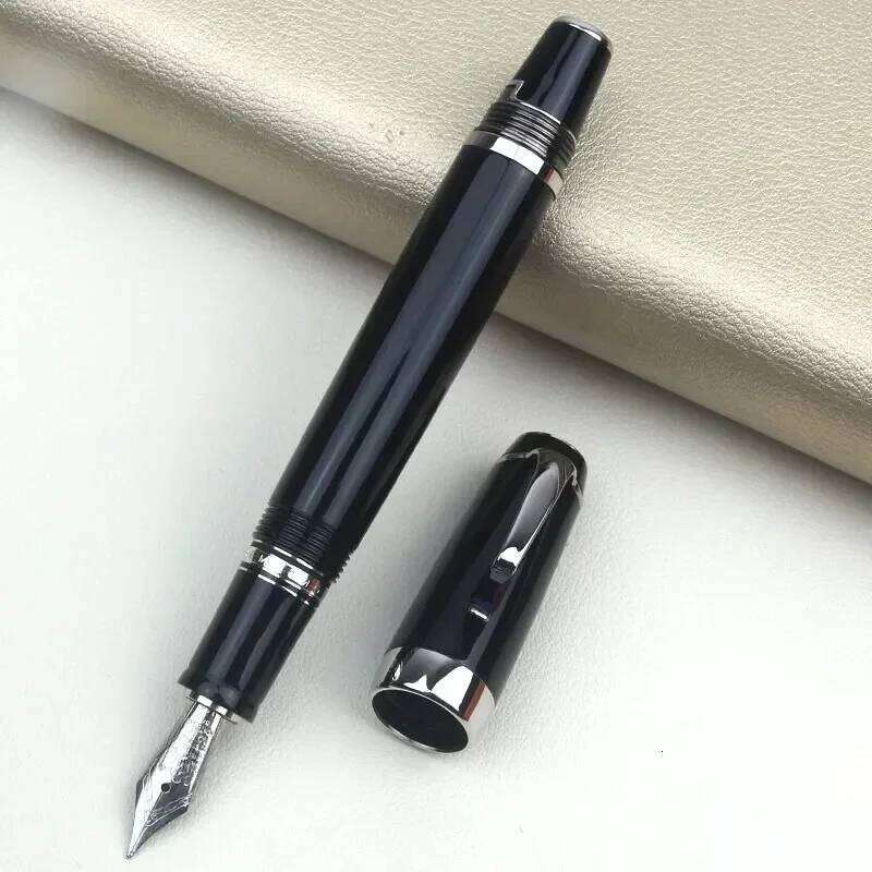 Classique Bohemia Series M Unique Retractable Nib Fountain with Random Color Shine Diamond Clip Pocket Pen Writing Gifts 26Y0126
