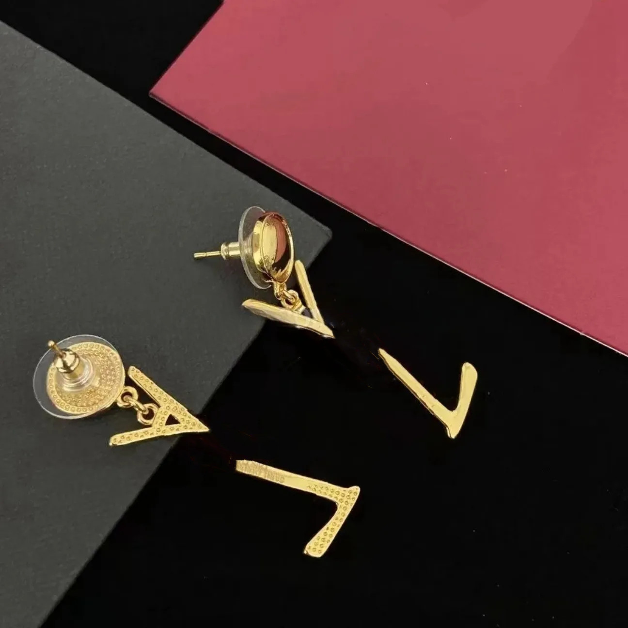 New Fashion Designer Letter Elegant Women's Wedding Jewelry Bridal Earrings -58888