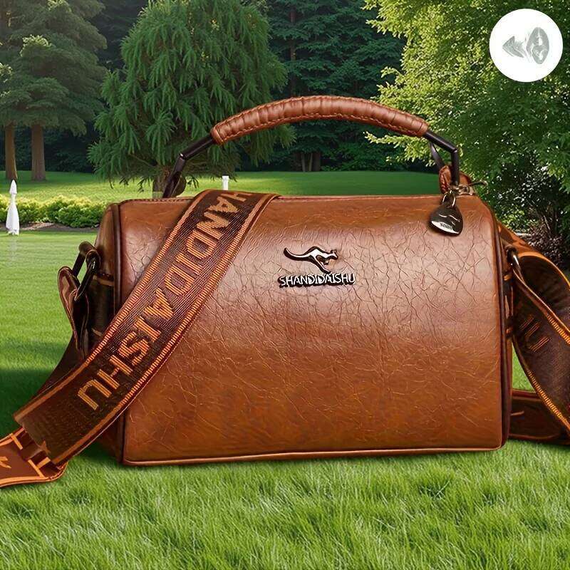 Solid Color Pu Leather Shoulder Messenger Bag, Fashion Versatile Large Capacity Pillow Tote CrossBody Bags for Woman Daily Use XJ260125