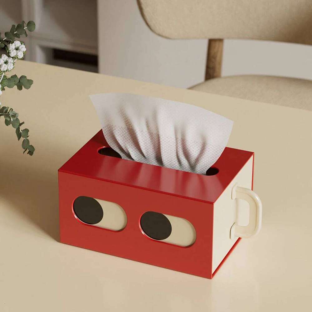 Creative Big Eyes Box Decor, Cute Cartoon Plastic Tissue Holder For Living Room Desktop Storage
