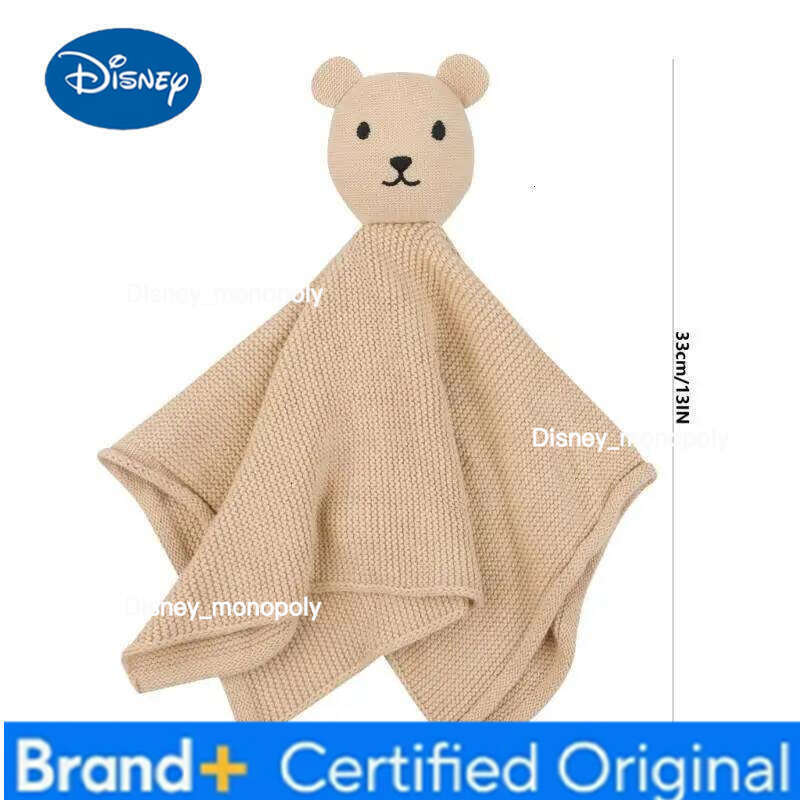 Disney K1MA Bear Snuggle Toy Infant Soothe Appease Towel Blanket for Toddlers Newborns H260126