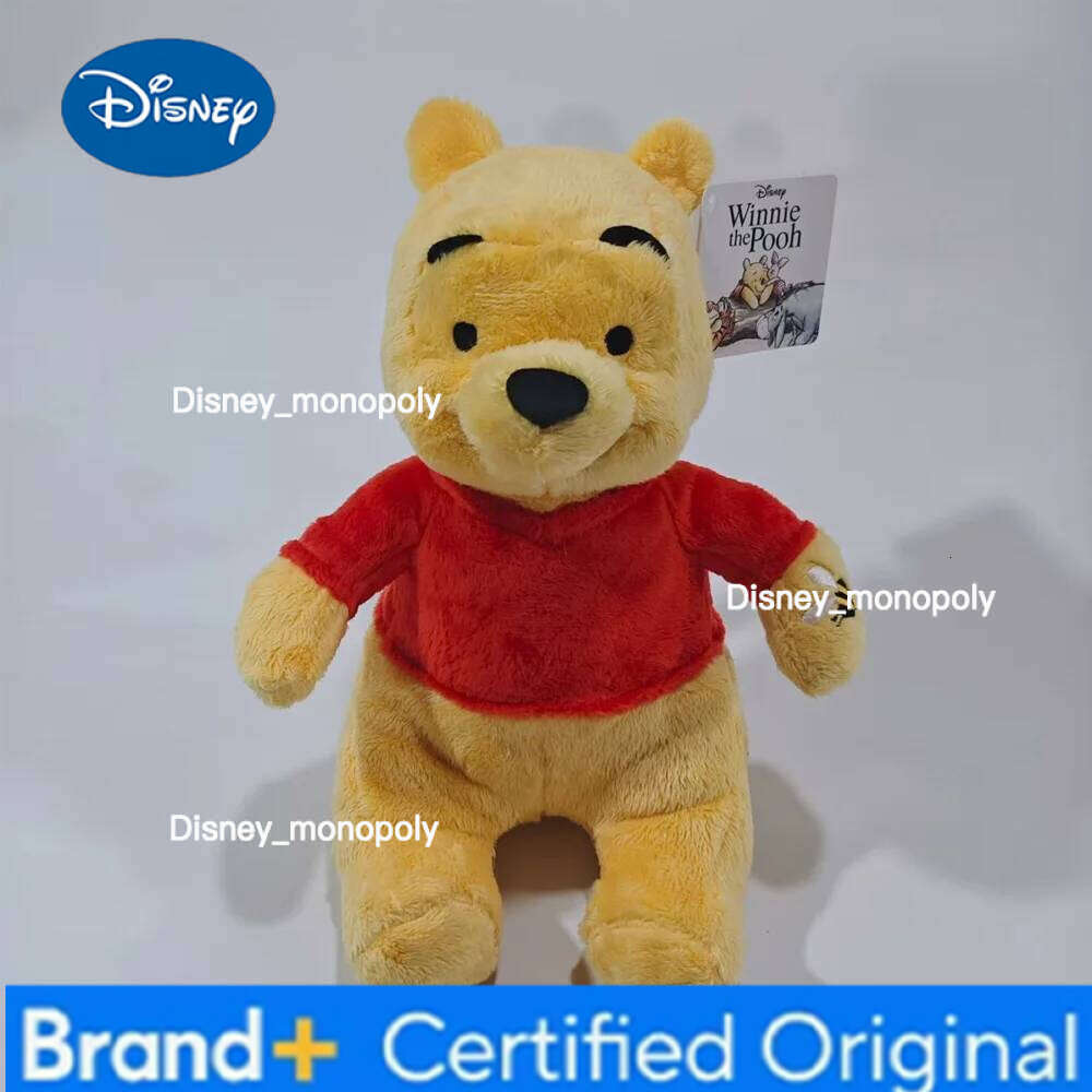 Disney the Pooh Cute Soft Stuffed 22CM Sitting Winnie Bear Plush Dolls Baby Toys Home Decor Gifts for Children H260126