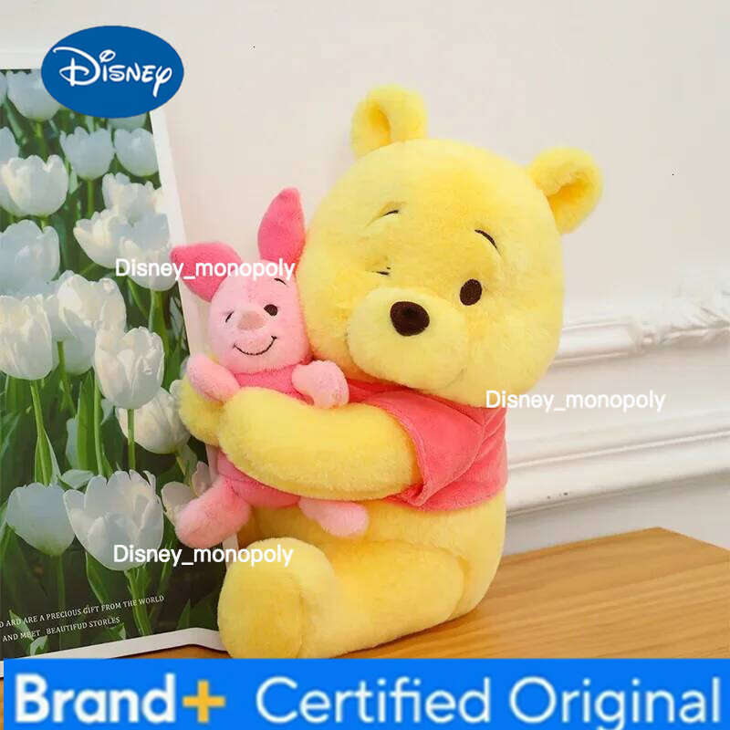 Disney 2026 HOT SALE 35cm Winnie the Pooh Plush Toy Cute Little Bear Vivi Doll Friend Birthday Gift Chrismas gift H260126