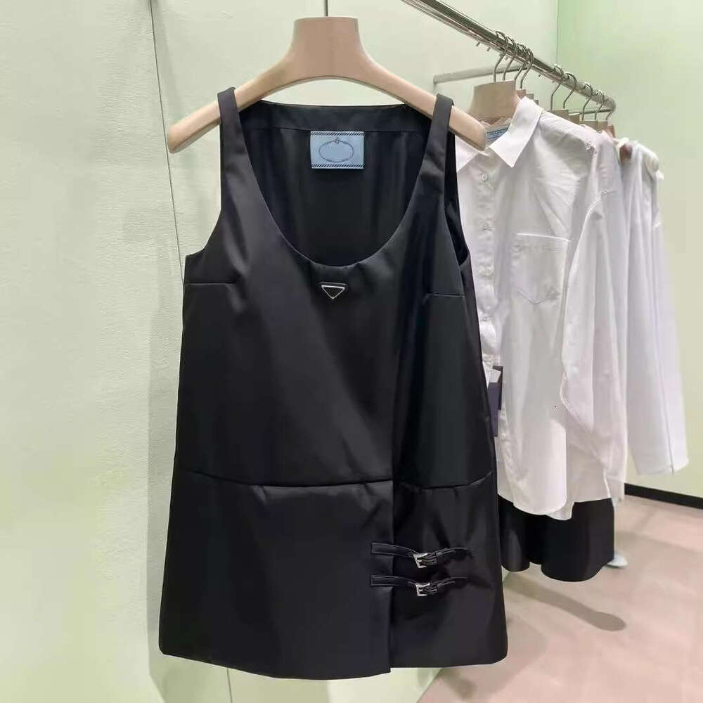 High quality triangle new sleeveless backless slim fit 2026 multifunctional shoulder strap dress black