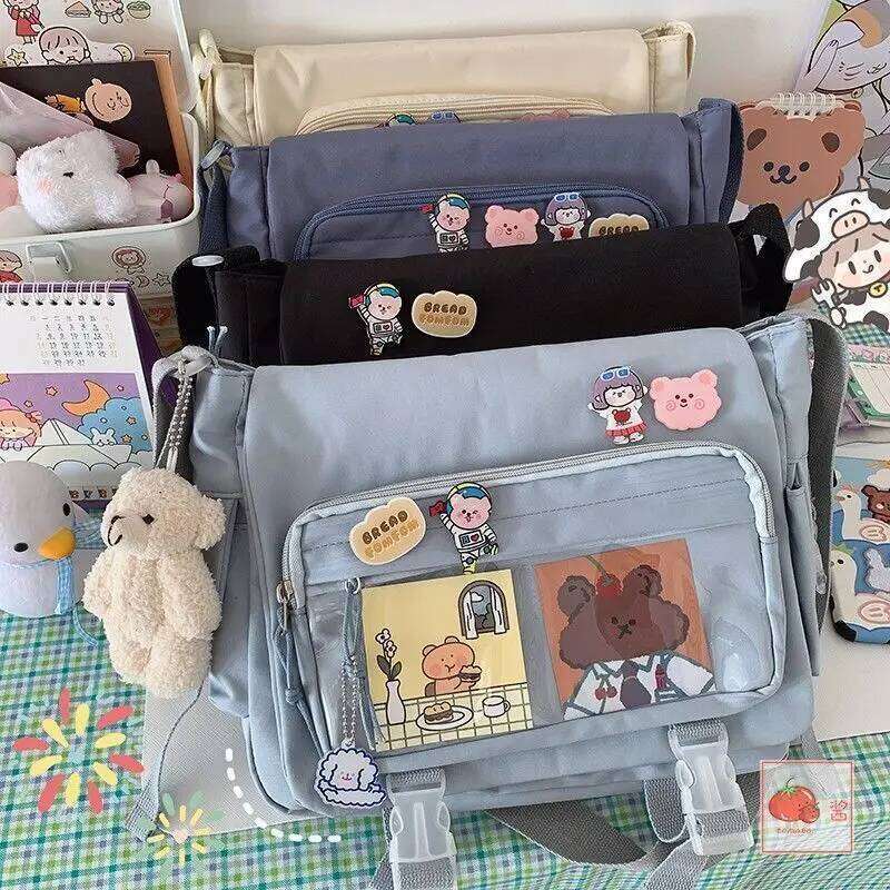 Women's Bag Messenger Korean Style Female Backpack College Large Capacity Versatile Shoulder Student School Postman Tote Bags XJ260125