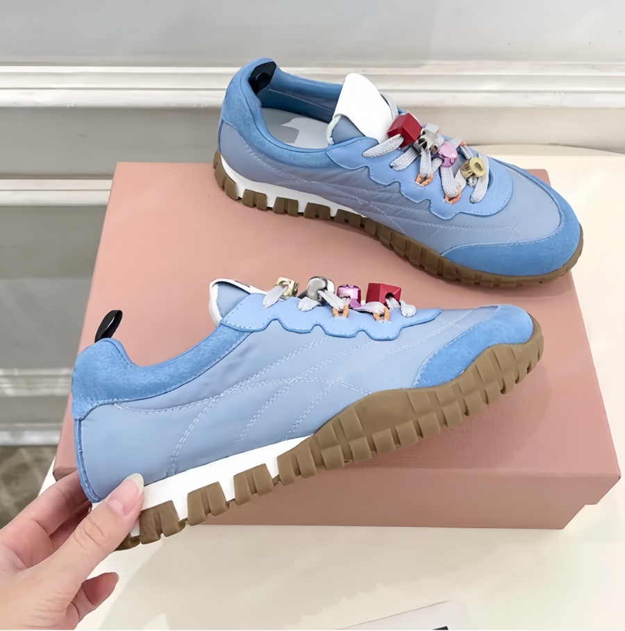 Top quality Platform Heels Sneakers Designer Dress Shoes Rubber Sole Outdoor Leisure Shoes Vintage Blue Brown Gray Casual Shoes Lace Up Sport Hiking Trainer Shoes