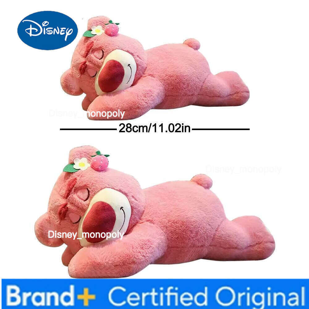 Disney Toy Story Lotso Cute Bear Strawberry Sofa Plush Pillow Stuffed Toys Children Girls Friends Festivals Birthday Gift H260126