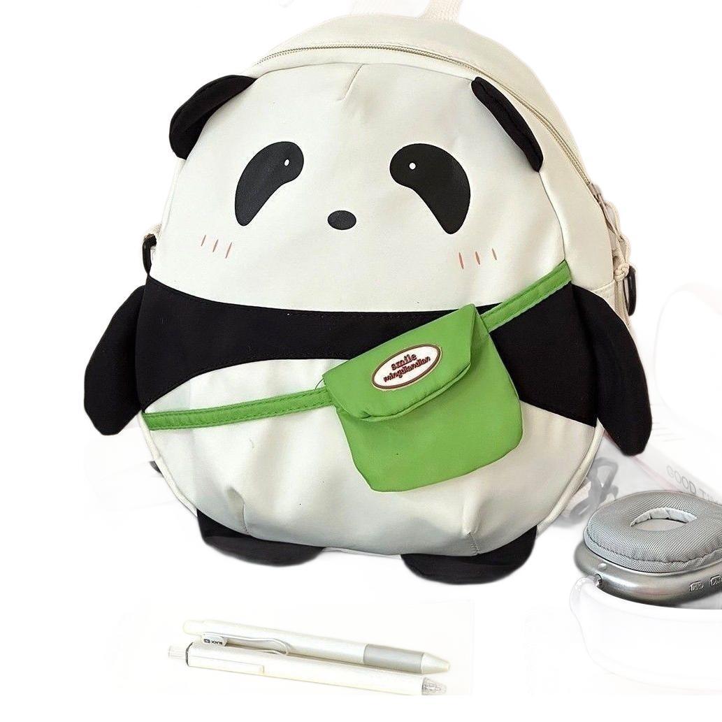 Cute Panda Cartoon Ins Soft Girl Mini Backpack College Student Class Small School Bag Female