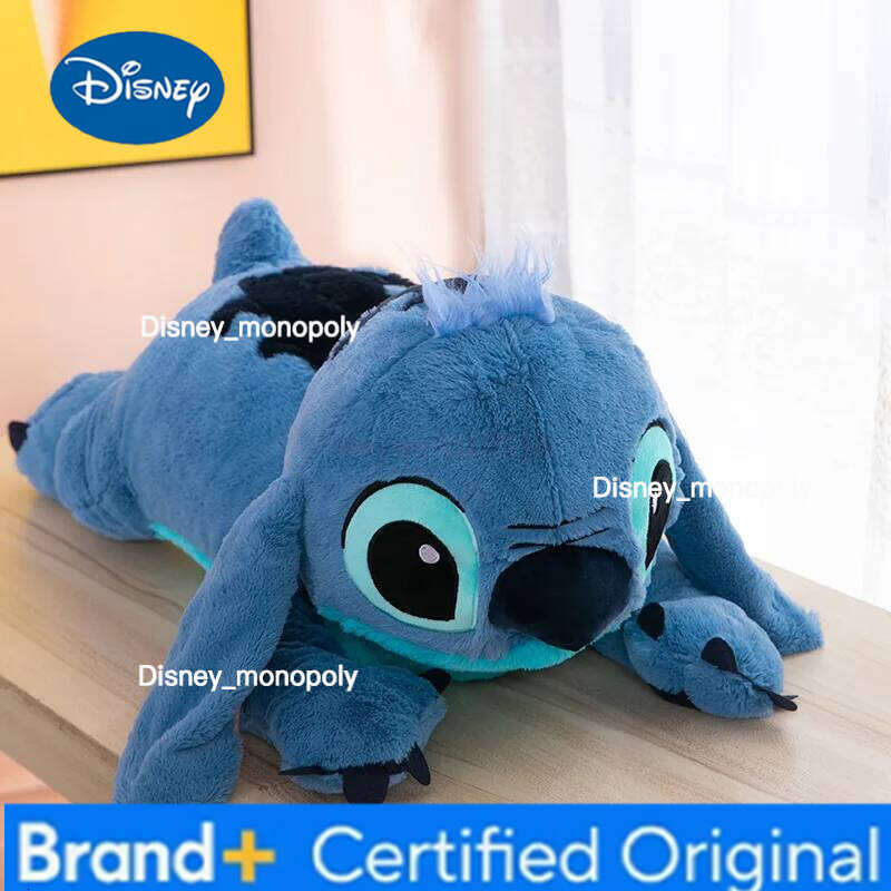 Disney 45/60/80/100cm Lilo Stitch Series Cartoon Kawaii Plush Doll Toys Soft Stuffed Throw Pillow Back Cushion Christmas Gifts H260126