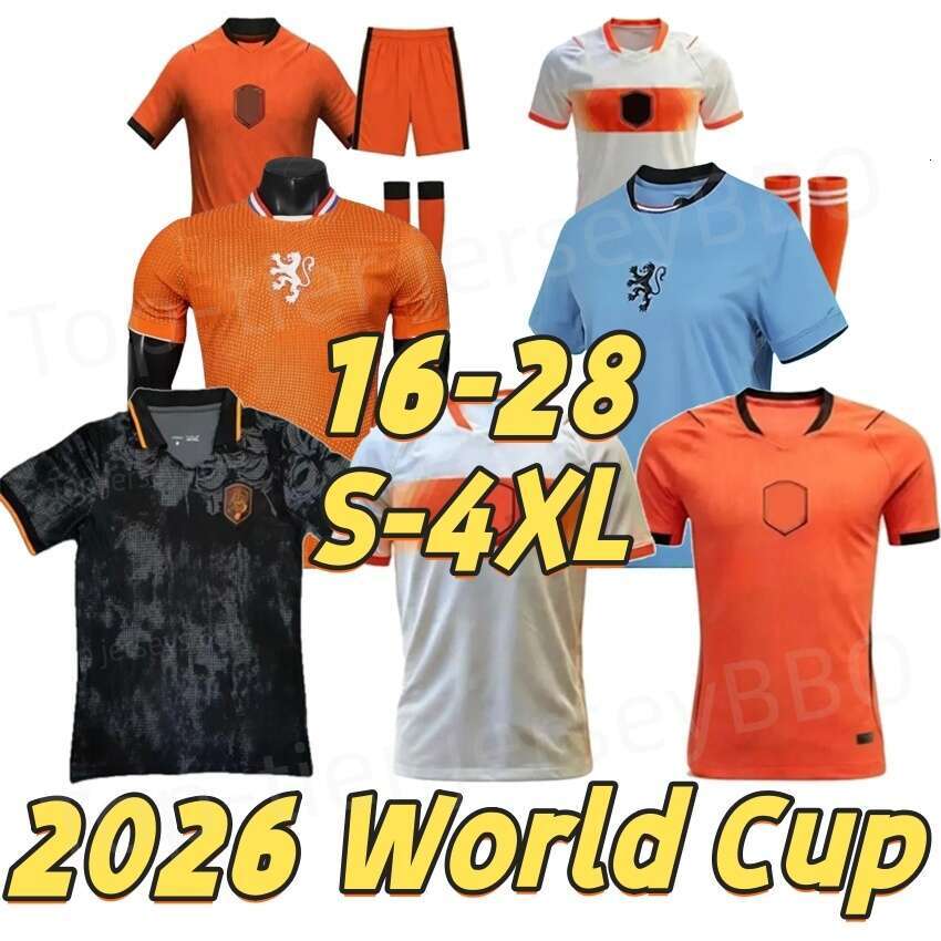 25 26 27 Netherlands World Cup soccer jersey MEMPHIS Soccer Holland Jersey 2026 Shirt DUMFRIES BERGVIJN KLAASSEN F.DE JONG VIRGIL BLIND DE LIGT Men KIDS GAKPO MALEN