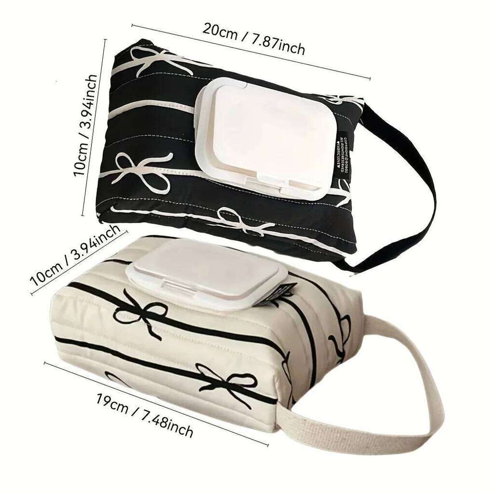 Black White Zebra Wet Wipe Dispenser Bag - Stylish Hanging Pouch For Stroller, Durable Zipper.