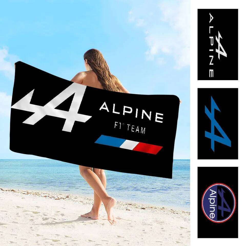 A-Alpine Automobiles Microfiber Quick Drying Beach Towels Oversized Printing Super Absorbent Pool Towel Blanket 26Y0126