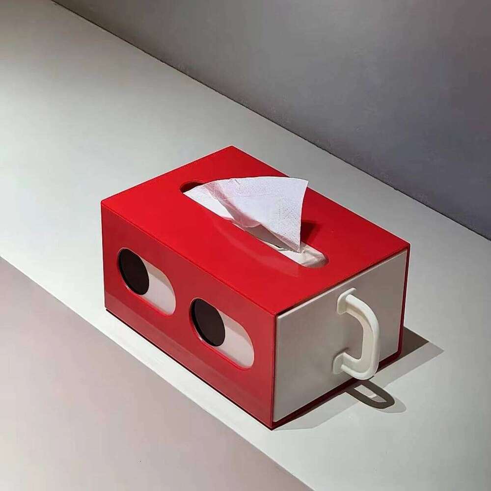 Creative Big Eyes Box Decor, Cute Cartoon Plastic Tissue Holder For Living Room Desktop Storage