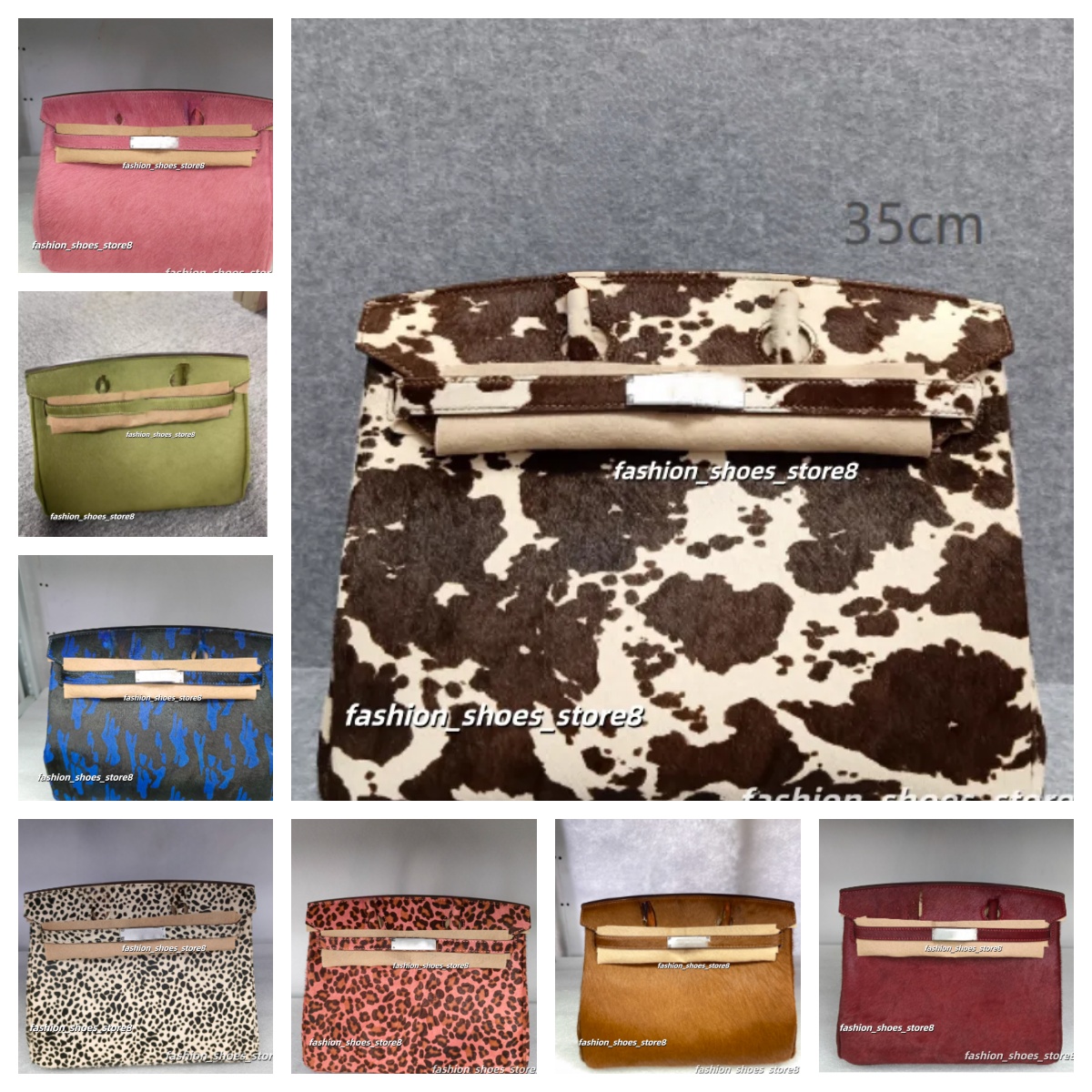 Designer Cow Hair Integrated Handbag Women Bags Genuine Leather Handswen Large Capcity