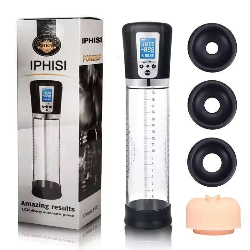 Electric Pump Enlargement Vacuum Penis Extender Sexy Man Toy Increase Length Enlarger Male Masturbator Adult supplie 26L0126