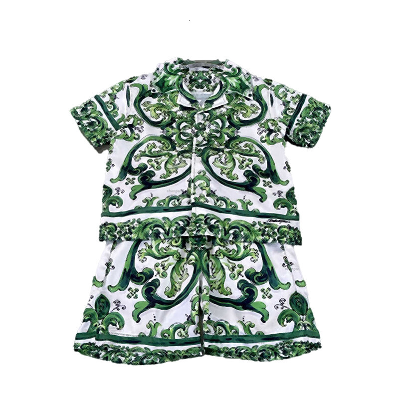 Luxury Summer Baby T-shirt Set Kids Sets Sets Clothing Fashion Boy Short Set Cotton Designers Clothing Kids Great Quality Children Short-sleeved Suit