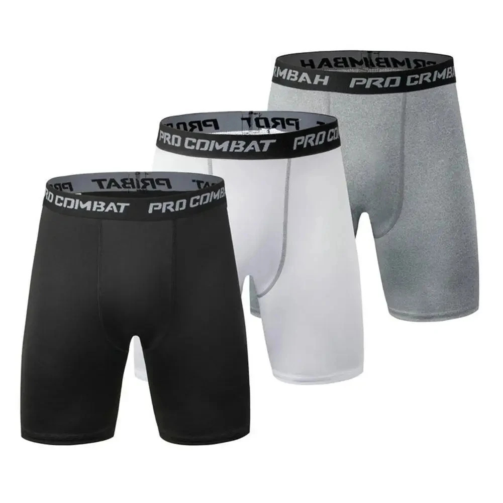 1 Pcs Mens Plus Size Black and White Long Sports Underwear Running Fitness Basketball Football Elastic Waist Shorts Teenagers 260121