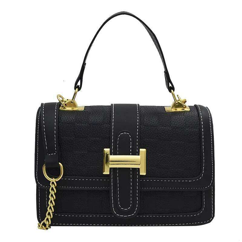 QUEENSHOW High Quality New Women Bags Leather Vintage Chain Single Shoulder Designer Messenger Bag Purses and Handbags Luxe XJ260125