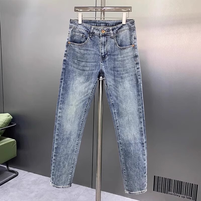 Luxury Brand Designer Clothes 2025 New GBANIE High-End Men's Slim Fit Skinny Jeans European Trend Brand Summer Thin Pants