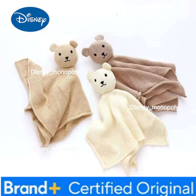 Disney K1MA Bear Snuggle Toy Infant Soothe Appease Towel Blanket for Toddlers Newborns H260126