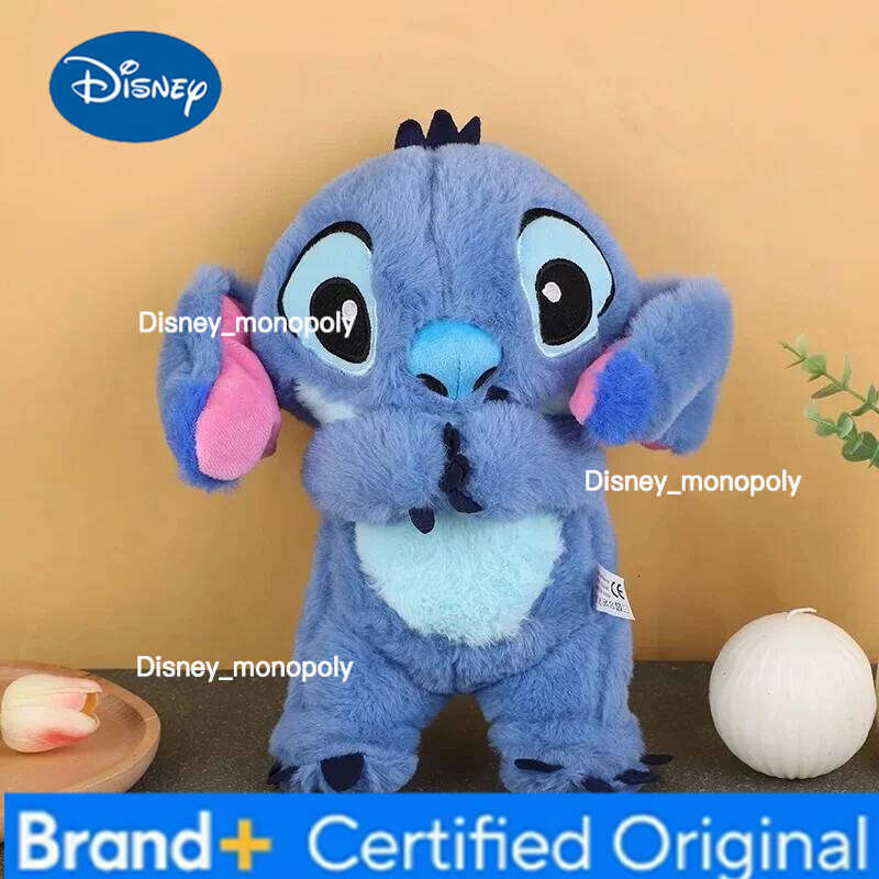 Disney Pink Angel Stitch Plush Doll - Breathing Light & Music, Cute Anime Soothe Toy for Babies/Kids, Ideal Christmas/Birthday Gift H260126