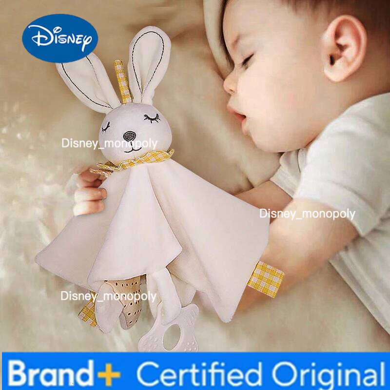 Disney Montessori Cuddly For Babies Comforter Bunny Stuffed Plush Sleeping Toy Appease Towel Baby Toys 0 12 Months H260126