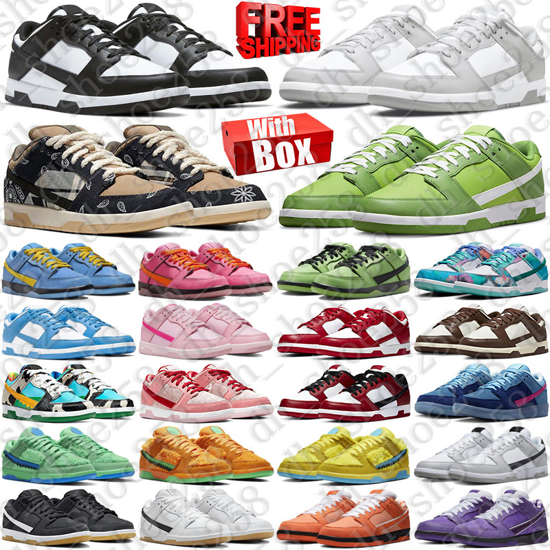 Free Shipping With Box Designer sneakers sb Shoes dunckes travisscot trainers travis dunkssb mens dunklows womens duncs low chaussure dunsk top