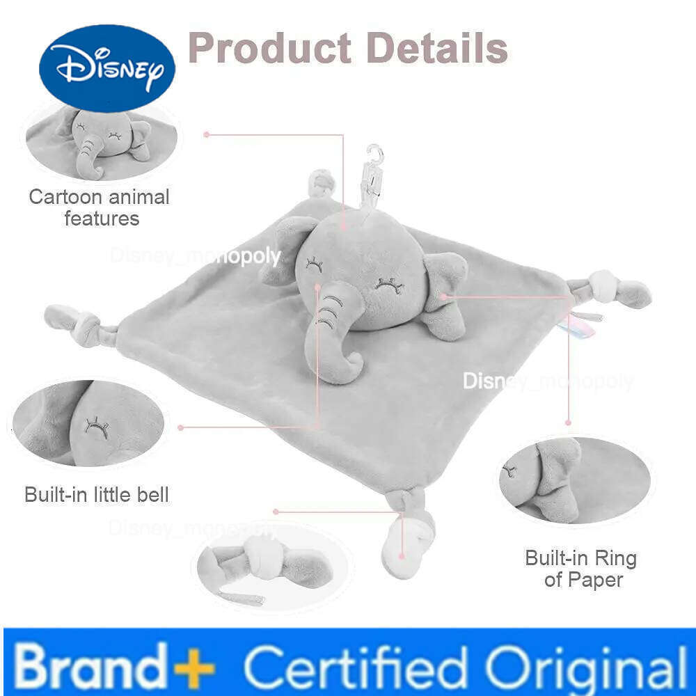 Disney Montessori Cuddly For Babies Comforter Bunny Stuffed Plush Sleeping Toy Appease Towel Baby Toys 0 12 Months H260126