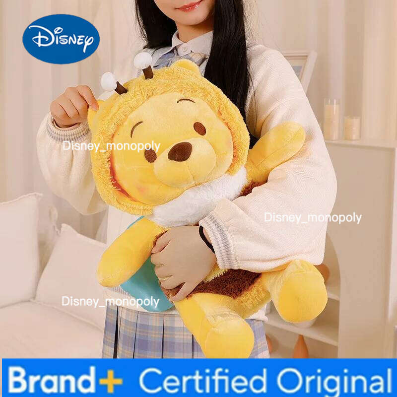 Disney Winnie The Pooh Bee Plush Toys Pillow Decoration Anime Bear Stuffed Doll Cartoon Kids Birthday Xmas Gifts H260126